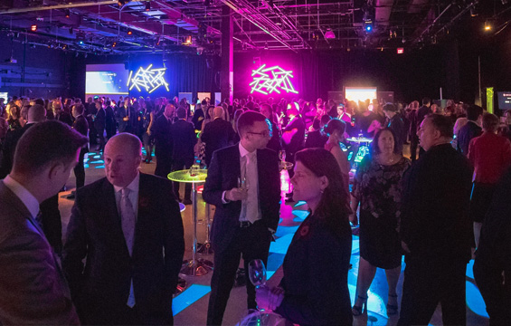 People enjoying themselves at the RBC Innovators' Ball.