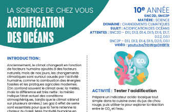 Images des instructions en format PDF, Acidification des océans
