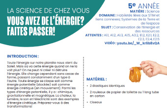 Image des instructions en format PDF, Vous avez de l'énergie?