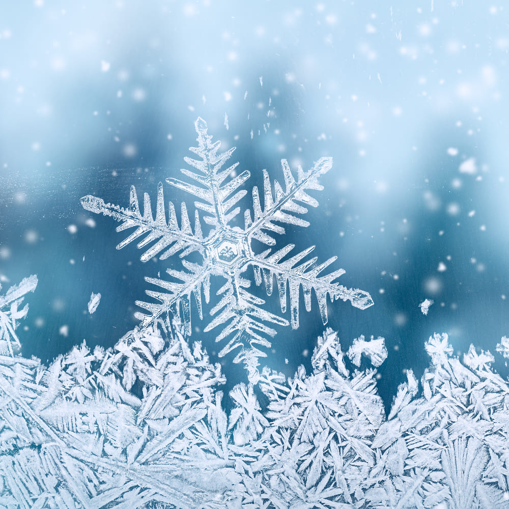 Image d'un flocon de neige.